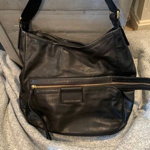 MARC BY MARC JACOBS Moto black leather hobo purse NWOT